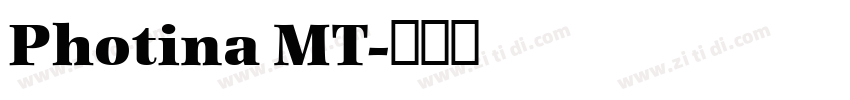 Photina MT字体转换